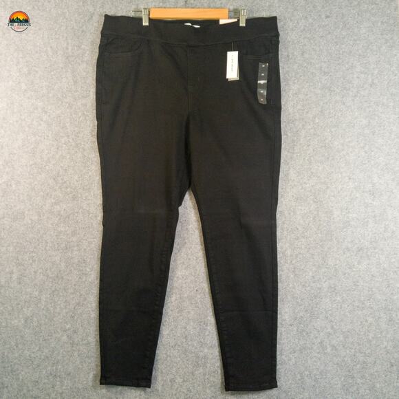 NWT Lane Bryant Jegging Jeans Black High Rise Stretch Pockets Women's Plus Sz 20 - Picture 1 of 10